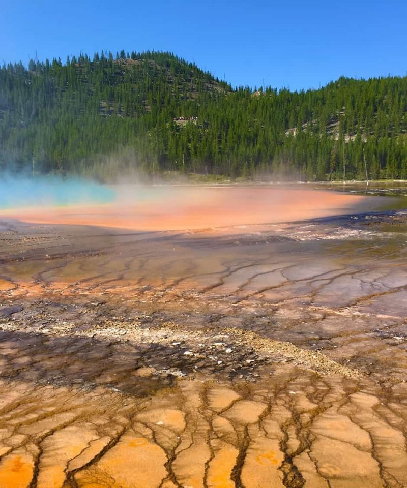 хайкинг среди вулканических ландшафтов парка Yellowstone